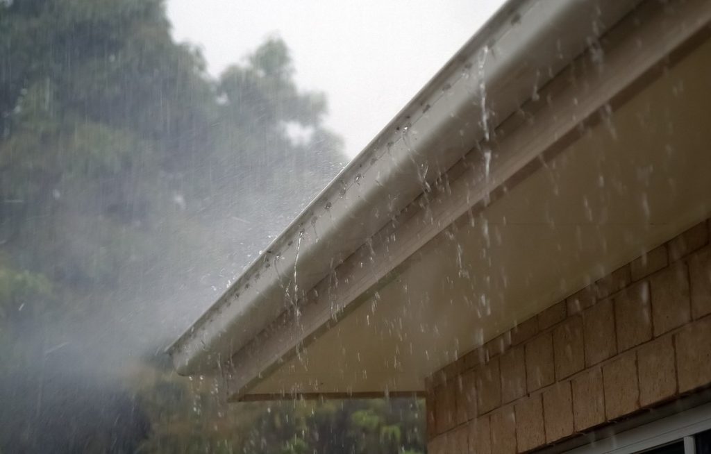 Rainy Clogged Gutters